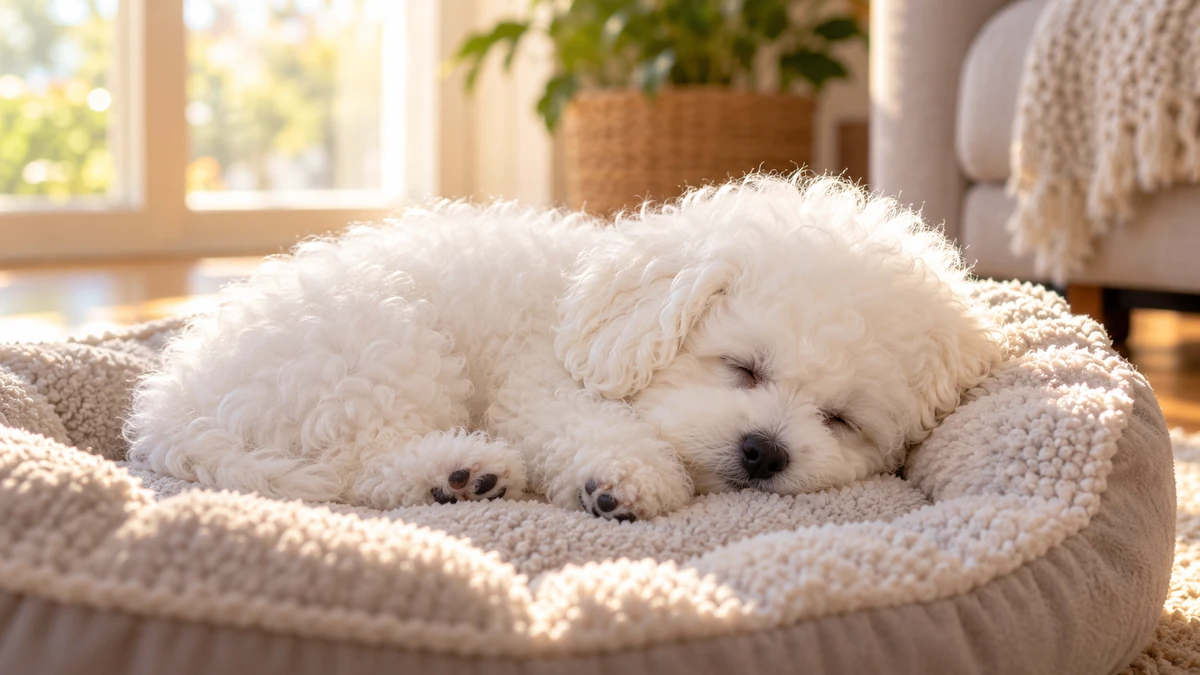 Bişon Çuha Köpeği ilan — uyuyan Bişon Çuha yavru ilan fotoğrafı